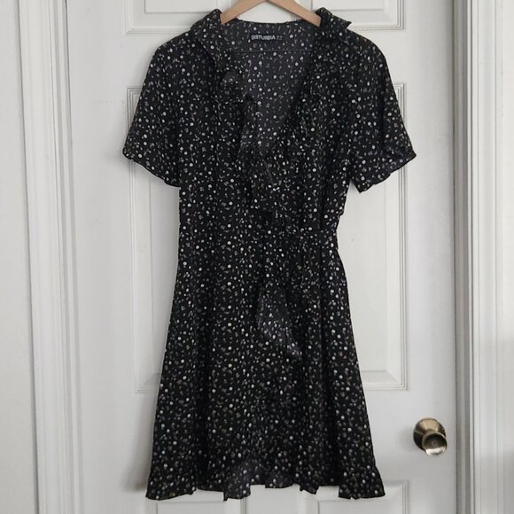 DIsturbia Moonseed Wrap Ruffle Dress - Picture 1 of 4